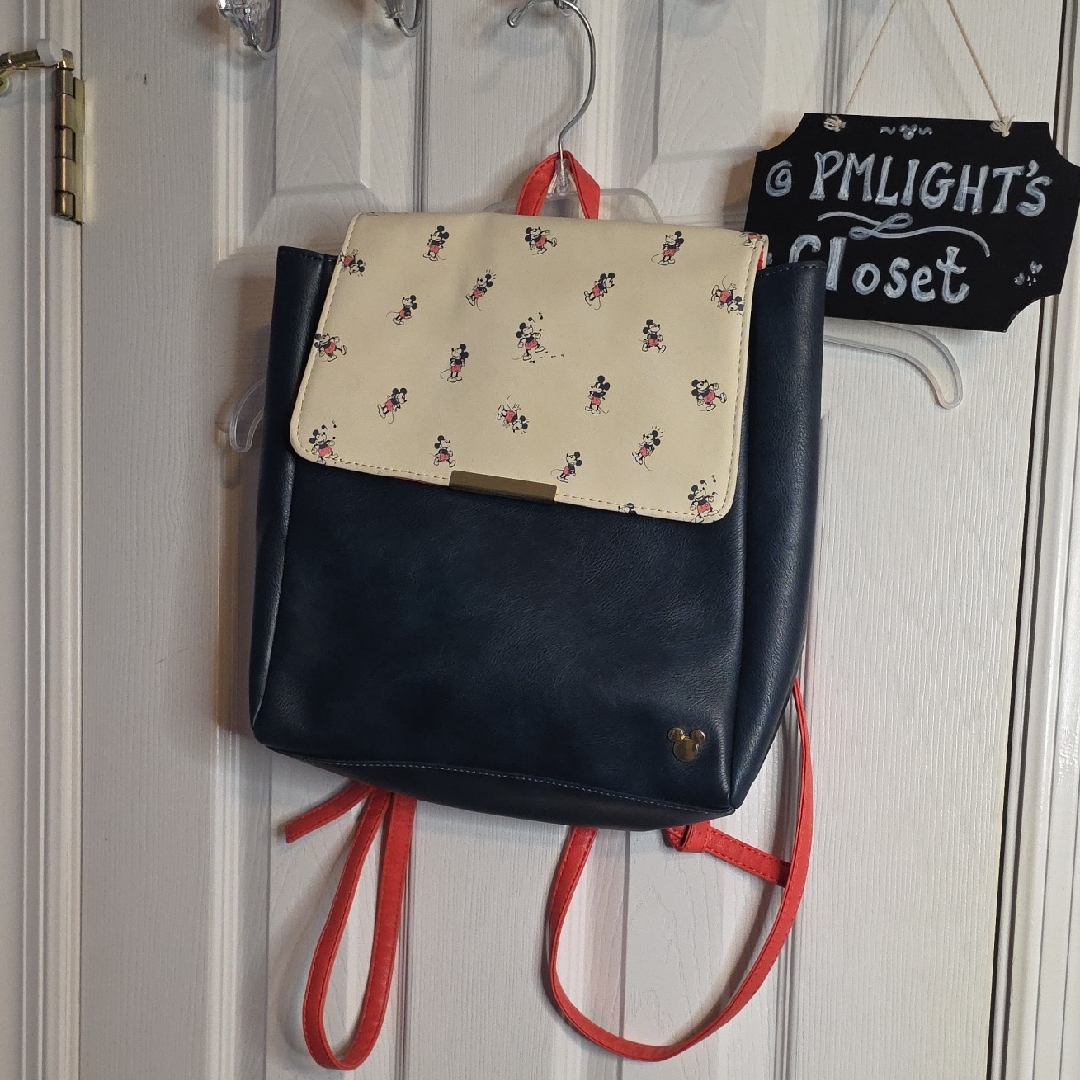 Disney Mickey Mouse Navy And Cream Backpack